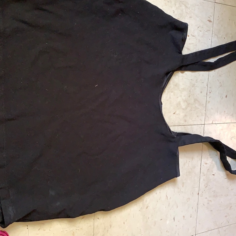Mini suspenders skirt